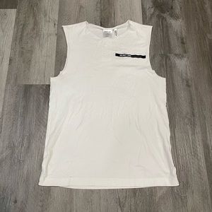 Helmut Lang Black and White Muscle Tank Top